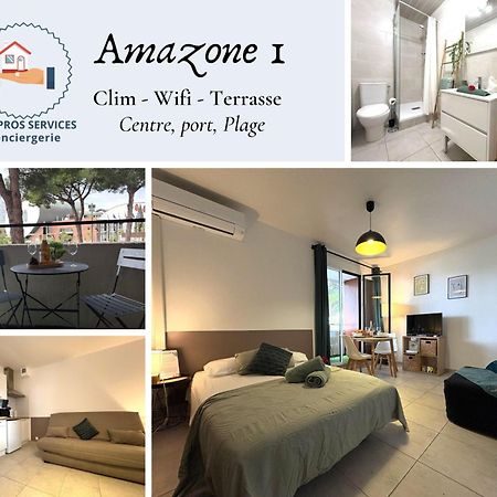 L'Amazone Studio Plein Centre Plages A 2Min Clim Wifi Sur Le Port - Top Prosconciergerie- La Grande Motte Ngoại thất bức ảnh